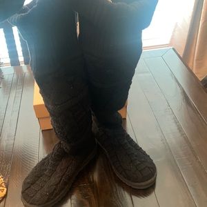 UGG over the knee twisted cable boot